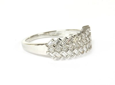 Lot 93 - A white gold diamond ring
