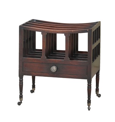 Lot 371 - A Regency mahogany canterbury