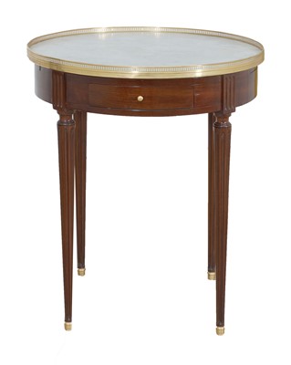 Lot 166 - A French Louis XVI-style mahogany centre table