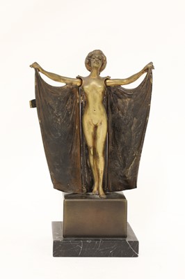 Lot 16 - An 'erotic' cold-painted bronze lady