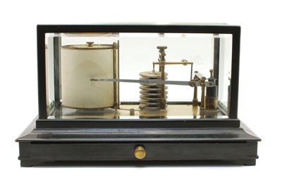 Lot 169 - A barograph in an ebonised cabinet
