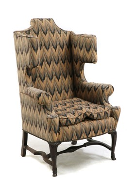 Lot 271 - A William and Mary wingback armchair
