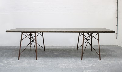 Lot 628 - A contemporary dining table