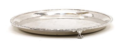 Lot 29 - A silver circular salver