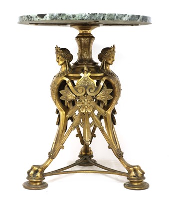Lot 50 - A French Napoleon III gilt-metal occasional table