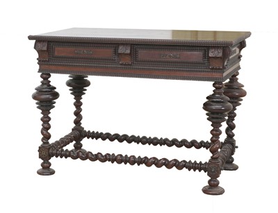 Lot 344 - A Portuguese hardwood centre table