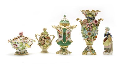 Lot 240 - Seven 19th century porcelain vases
