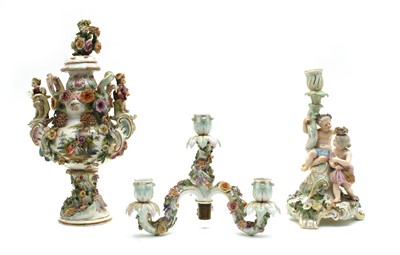 Lot 204 - Two late 19th century German porcelain items