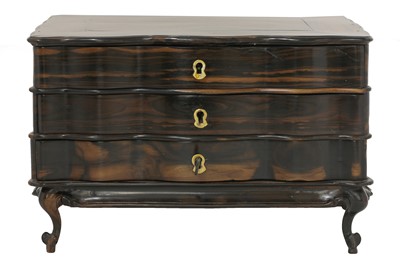 Lot 957 - A Sri Lankan calamander miniature commode