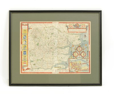 Lot 101 - A map of Essex by John Norden and John Speede