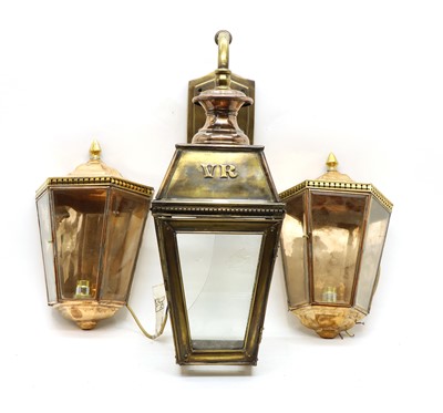 Lot 251 - A wall lantern
