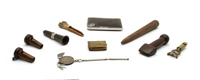 Lot 74 - Ten various wooden and metal artefacts
