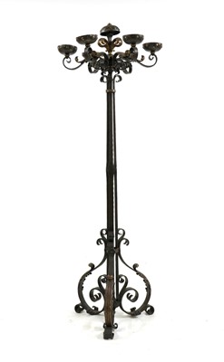 Lot 315 - A six branch standing candelabra