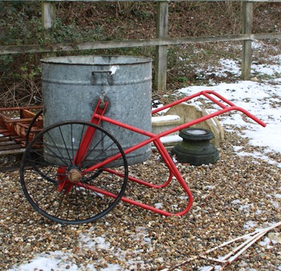 Lot 331 - A galvanised steel water butt