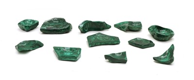 Lot 57 - A quantity of malachite carvings