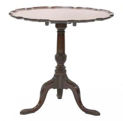 Lot 246 - A George III mahogany tripod tea table