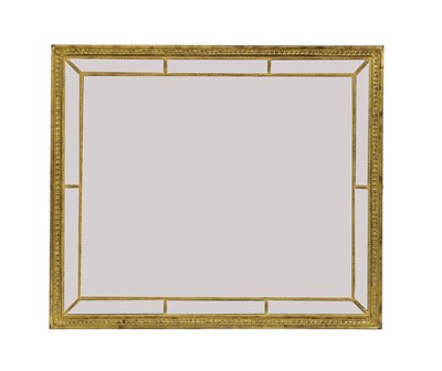 Lot 295 - A large giltwood overmantel marginal mirror