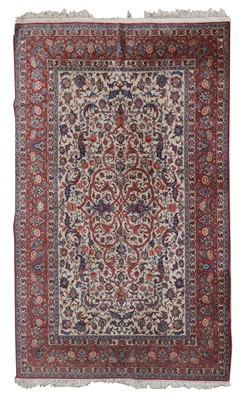 Lot 195 - A Persian Kashan rug