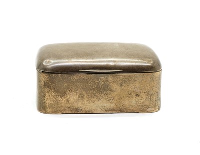 Lot 12 - A silver cigarette box