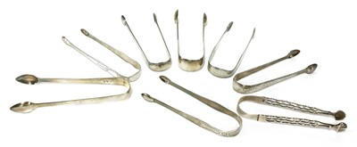 Lot 67 - A pair of Irish silver sugar tongs