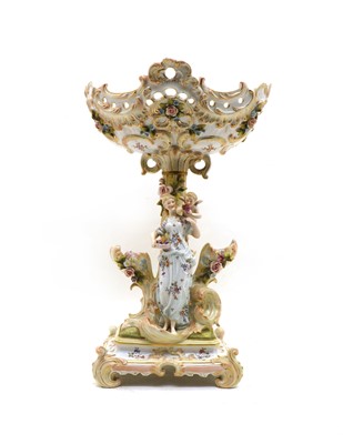 Lot 44 - A Sitzendorf Continental porcelain comport