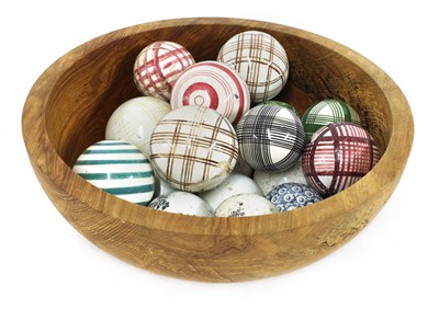 Lot 117 - A collection of Scottish carpet bowls
