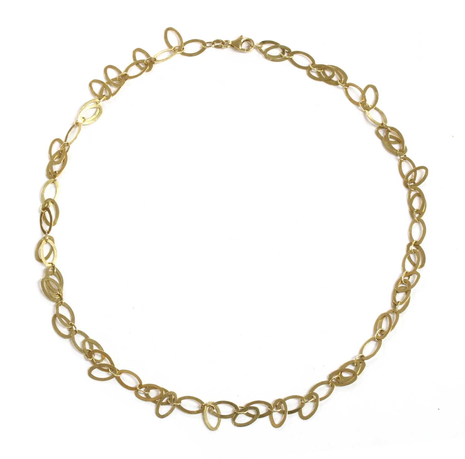 Lot 39 - A 14ct gold fringe necklace