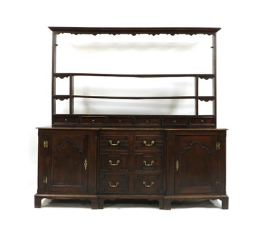 Lot 299 - An early oak dresser base
