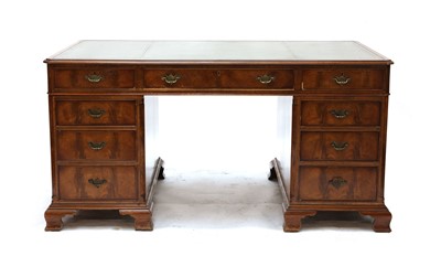 Lot 238 - A Georgian design mahogany partner's desk