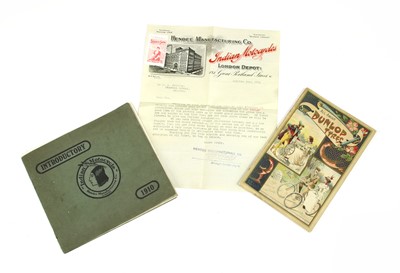 Lot 93 - 1910 INDIAN MOTORCYCLE /Hendee Sales Manual