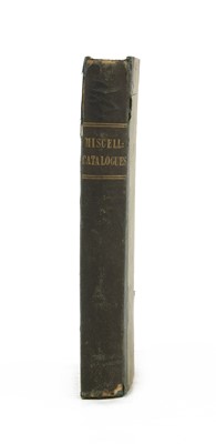 Lot 94 - 12 EARLY SALE CATALOGUES BOUND IN ONE VOLUME