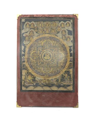 Lot 225 - A Tibetan thangka