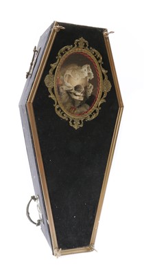 Lot 24 - A CHILD'S SKELETON IN A COFFIN