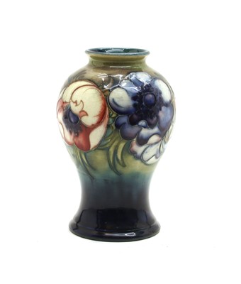 Lot 57 - A Walter Moorcroft 'Anemone' vase