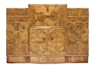 Lot 176 - An Art Deco walnut cocktail cabinet