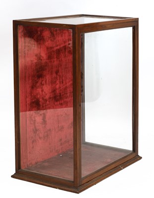 Lot 159 - A mahogany and glazed display cabinet