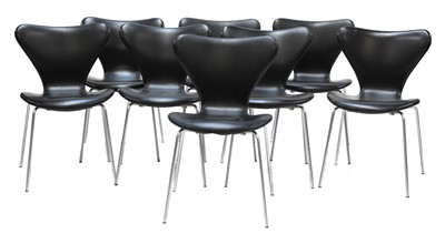 Lot 525 - A set of eight 'Series 7' chairs