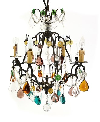 Lot 234 - A French glass and gilt-metal electrolier