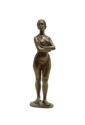 Lot 47 - A female nude bronze figure