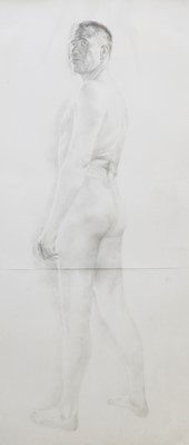 Lot 449 - A NUDE PENCIL DRAWING