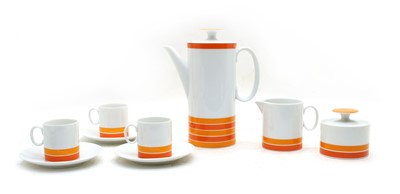 Lot 95 - A German porcelain coffee service