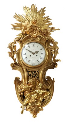 Lot 637 - A large Louis XVI-style gilt-bronze cartel clock