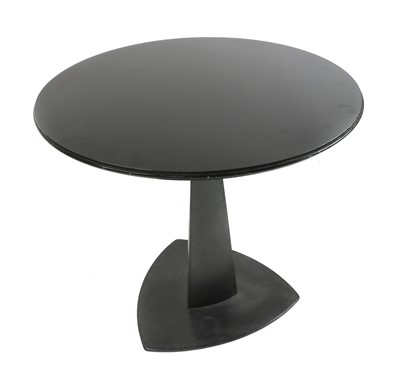 Lot 242 - A modernist steel and glass table