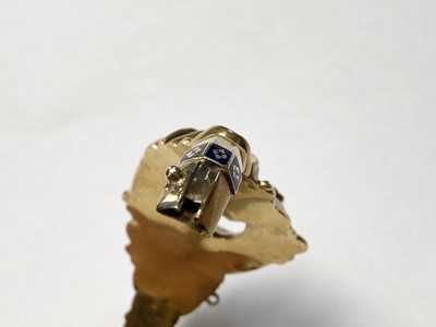 Lot 3 - A Swedish gold paste, split pearl and enamel hollow hinged bangle, c.1850