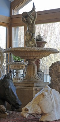 Lot 387 - A large blush terracotta urn