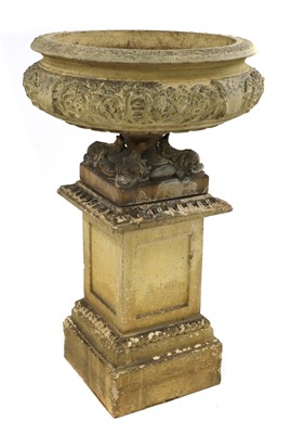 Lot 380 - A Royal Doulton urn and stand