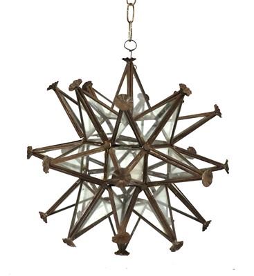 Lot 939 - A star-shaped lantern
