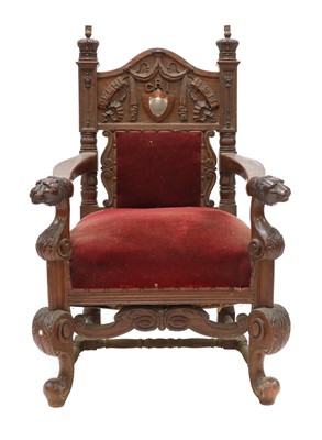 Lot 954 - A 1911 Delhi Durbar armchair