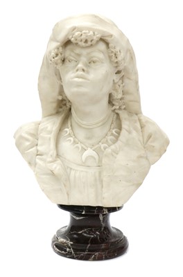 Lot 430 - A NUBIAN FEMALE BUST