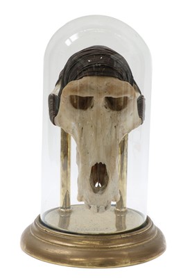 Lot 87 - TRIBAL BABOON SKULL